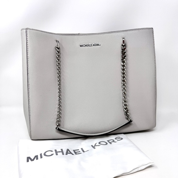 Michael Kors Ellis Shoulder Tote in Aluminum NWOT - Picture 4 of 13
